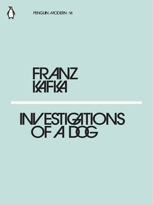 cover image of Investigations of a Dog